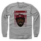 Mens Long Sleeve Heather Gray