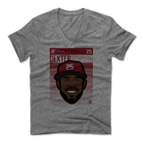 Mens Men's V-Neck Heather Gray
