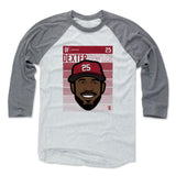 Mens Baseball T-Shirt Heather Gray / Ash