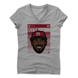 Womens Women's V-Neck Athletic Gray